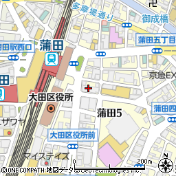 阿波銀行蒲田支店周辺の地図