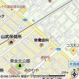 千葉県東金市東新宿7周辺の地図