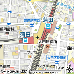 ゆうちょ銀行東急プラザ蒲田店内出張所 ＡＴＭ周辺の地図