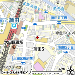 個室居酒屋 鉄神 TESSHIN 蒲田店周辺の地図