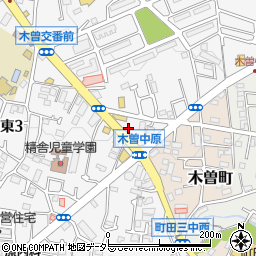 牛角 町田木曽町店周辺の地図