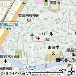 東京都大田区東蒲田2丁目周辺の地図