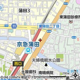 東京都大田区蒲田3丁目22周辺の地図