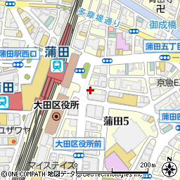蒲田駅前歯科・矯正歯科周辺の地図