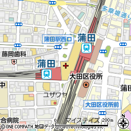 東急ストア蒲田プラザ店周辺の地図