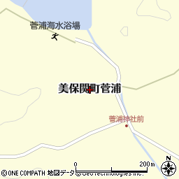 島根県松江市美保関町菅浦周辺の地図