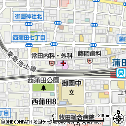 肉のハナマサ蒲田店周辺の地図
