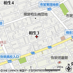神奈川県相模原市中央区相生3丁目9周辺の地図