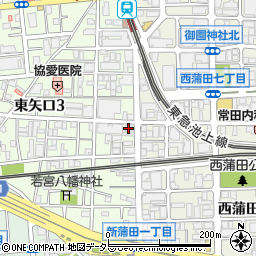 大東京信用組合西蒲田支店周辺の地図