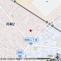 神奈川県相模原市中央区共和2丁目18-16周辺の地図