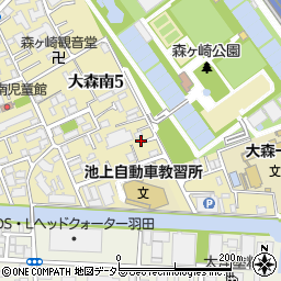 東京都大田区大森南5丁目3-37周辺の地図