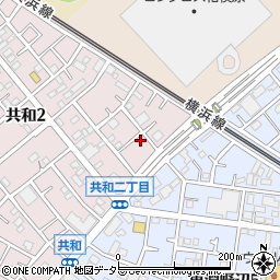 神奈川県相模原市中央区共和2丁目18-4周辺の地図