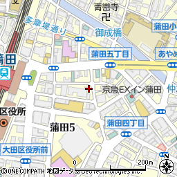 東京蒲田串あん周辺の地図