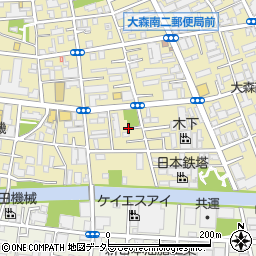 東京都大田区大森南2丁目10周辺の地図