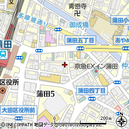 築地銀だこ大衆酒場 蒲田東口店周辺の地図