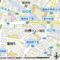 タイムズ蒲田第３３駐車場周辺の地図