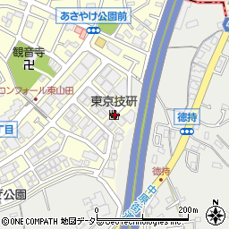 東京技研横浜新工場周辺の地図