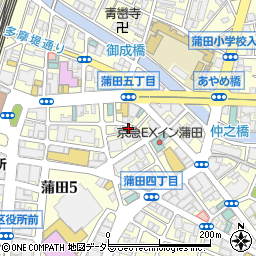 Ｄパーキング蒲田５丁目第１駐車場周辺の地図