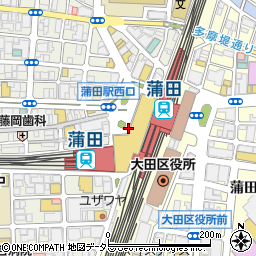 草の花 グランデュオ蒲田店周辺の地図