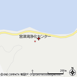 宮津市役所　し尿処理施設周辺の地図