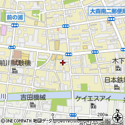 東京都大田区大森南2丁目12周辺の地図