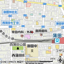 理髪一番蒲田店周辺の地図