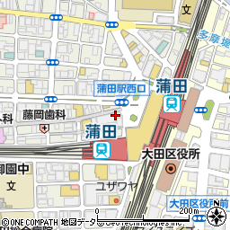 元祖寿司 蒲田駅前店周辺の地図