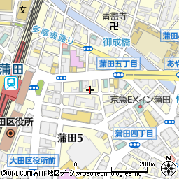 韓国家庭料理 金丸 3rd 蒲田店周辺の地図