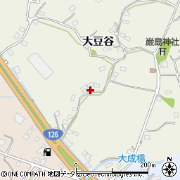 千葉県東金市大豆谷周辺の地図