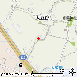 千葉県東金市大豆谷周辺の地図