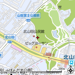 神奈川県横浜市都筑区北山田周辺の地図