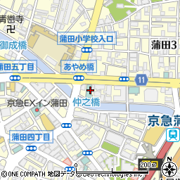 東京都大田区蒲田3丁目18-2周辺の地図