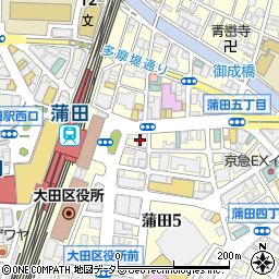 みずほ銀行蒲田支店周辺の地図