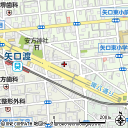 東京都大田区多摩川1丁目2-5周辺の地図