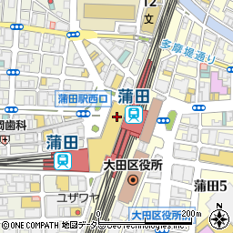 青葉 グランデュオ蒲田店周辺の地図