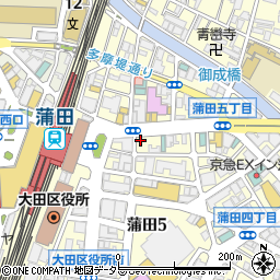 くすりセイジョー　蒲田店周辺の地図