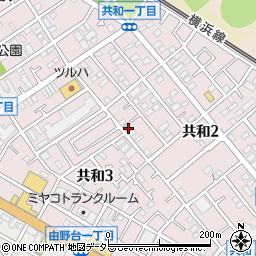 神奈川県相模原市中央区共和2丁目5-16周辺の地図