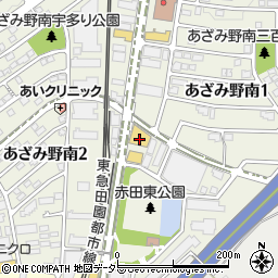 トヨタモビリティ神奈川あざみ野店周辺の地図