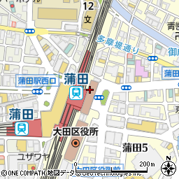 回し寿司 活 グランデュオ蒲田店周辺の地図