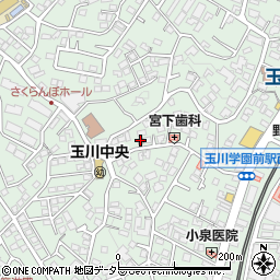 玉川学園前郵便局 ＡＴＭ周辺の地図