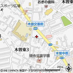 東京都町田市木曽東3丁目10-21周辺の地図