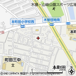 東京都町田市本町田2018周辺の地図
