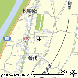 岐阜県美濃市曽代周辺の地図