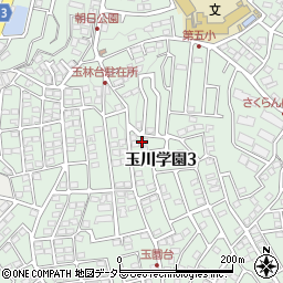 東京都町田市玉川学園3丁目周辺の地図