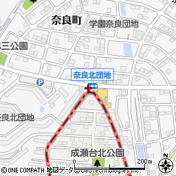 東京ガス奈良町制圧器室周辺の地図