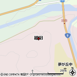 兵庫県美方郡新温泉町細田周辺の地図