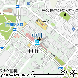 中川駅前歯科クリニック周辺の地図