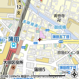 焼肉ホルモン酒場 韓の台所 蒲田店周辺の地図