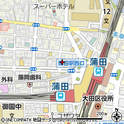 蒲田駅前郵便局 ＡＴＭ周辺の地図