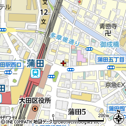 ファーストキッチン 蒲田東口周辺の地図